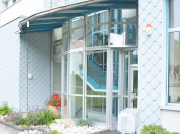 Eingang zum Eventlokal